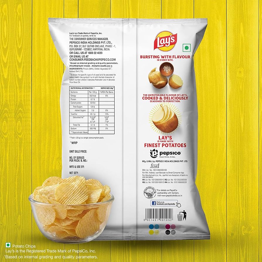Lay's Potato Chips (Multi Colour)